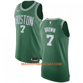 Maillot NBA Boston Celtics Jaylen Brown 7 Nike 2017-18 Vert Swingman - Homme